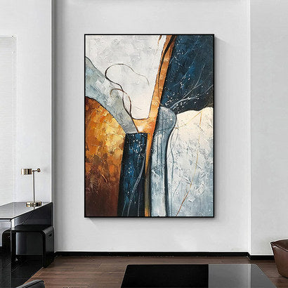 Abstract Textured Wall Art for Interiors