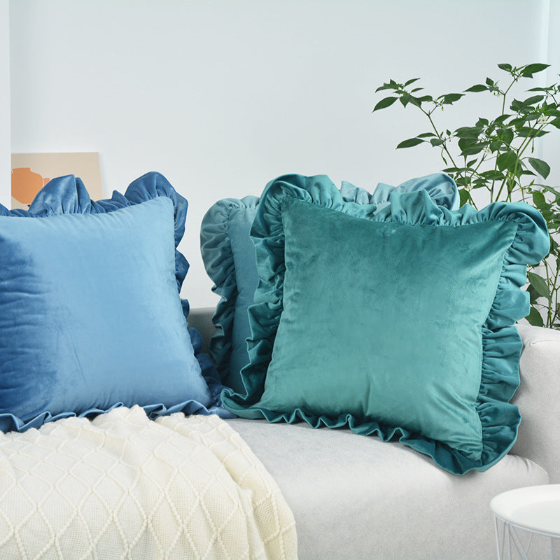 Luxury Ruffle Decorative Pillow