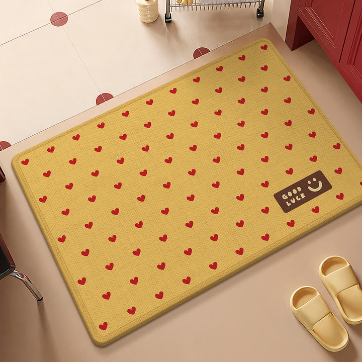 Fun Dot-Patterned Non-Slip Bathroom Mat Kalsten