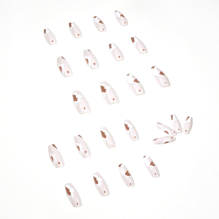 Artistic acrylic nails with trendy design Kalsten