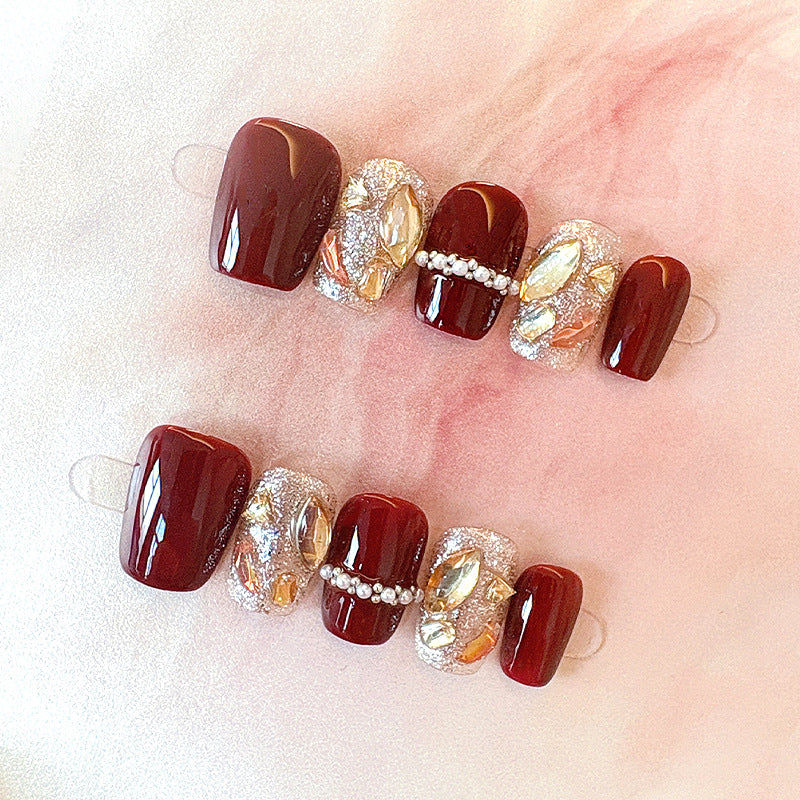 Elegant French Tip Press On Nails Kalsten