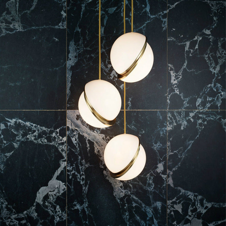 Modern Minimalist Pendant Light with Elegant Gold Accents