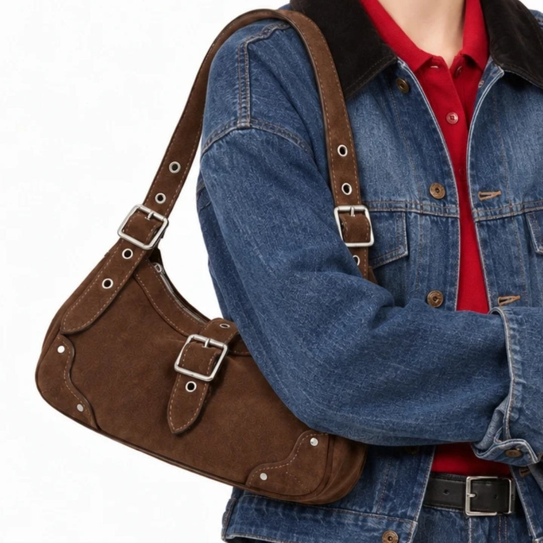 Suede Shoulder Bag