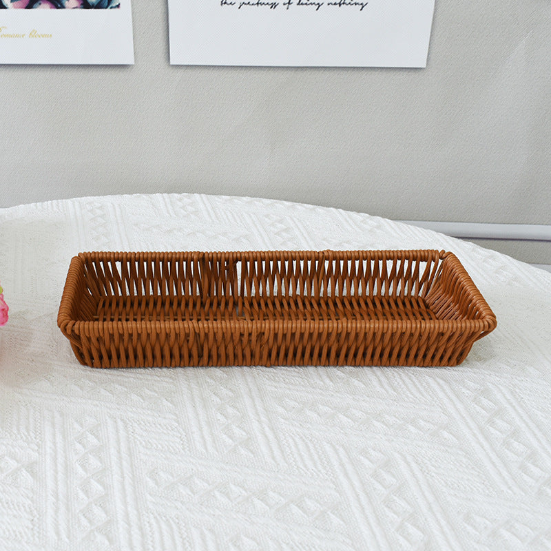 Rectangular Handwoven Storage Tray Kalsten