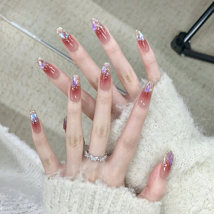 Ombre Press-On Nails with Glossy Finish Kalsten