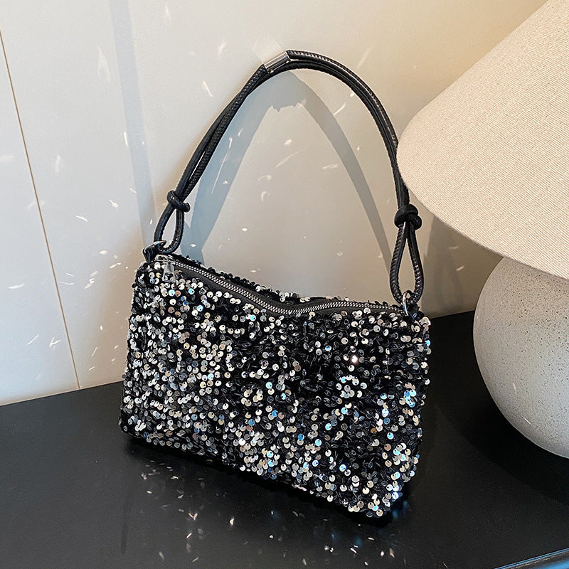 Glamorous Sequin Embellished Shoulder Bag Kalsten