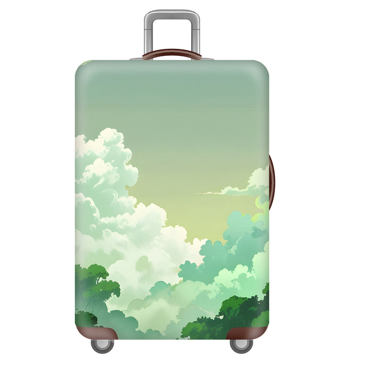 Unisex Hard-shell Suitcase with Impressive Futuristic City Design Kalsten
