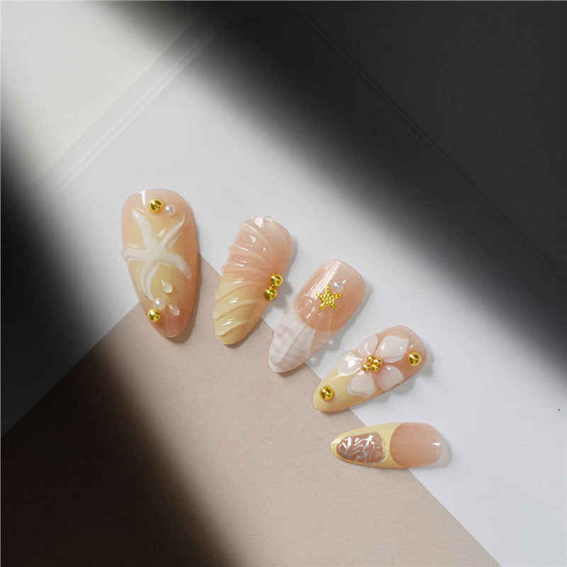 Elegant Floral Design Nail Set Kalsten