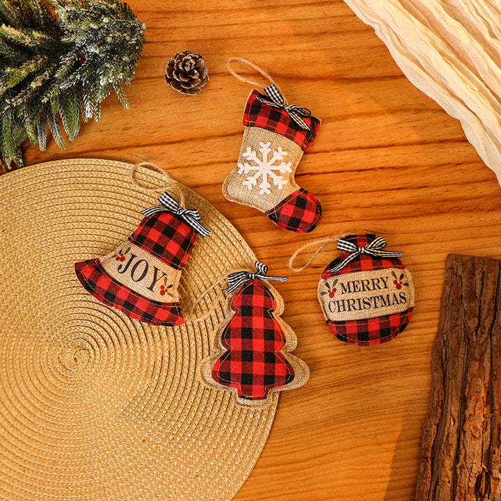 Decorative Christmas tree ornaments in rustic look Kalsten