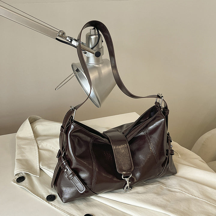 Chic Vegan Leather Shoulder Bag