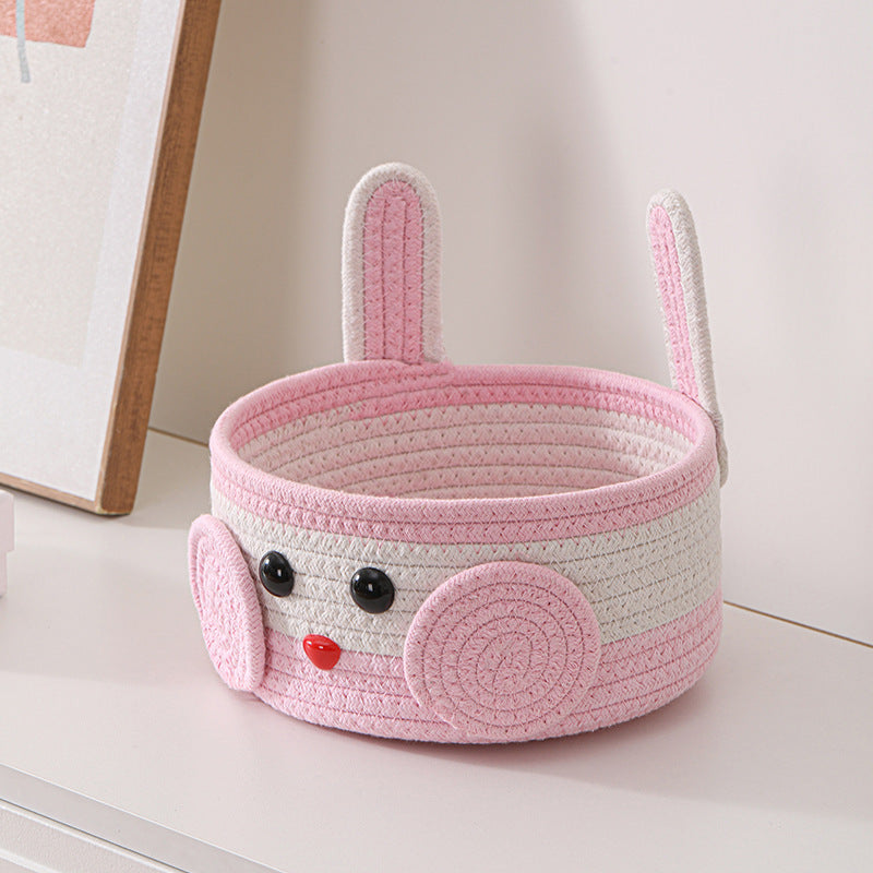 Plush Rabbit Storage Basket Kalsten