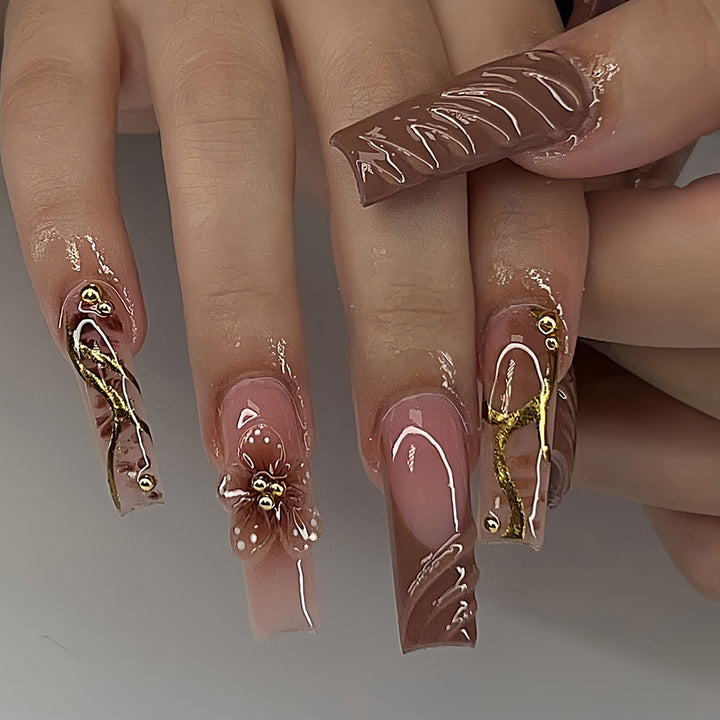 Floral Nail Art Extensions Kalsten