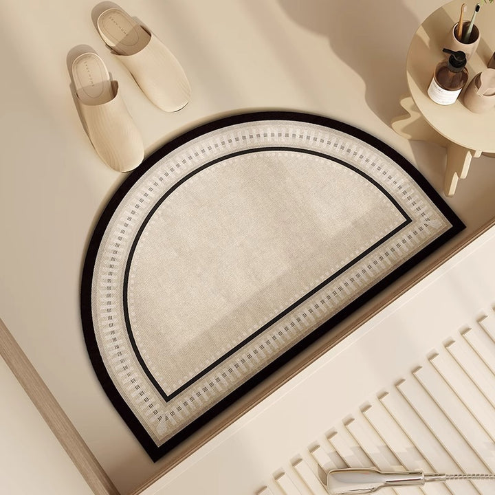 Luxurious Half-Moon Entry Mat