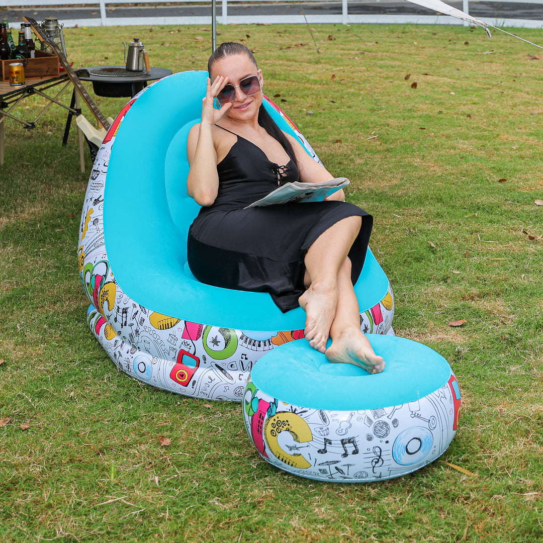 Women's Inflatable Comfort Sofa with Ergonomic Backrest Kalsten