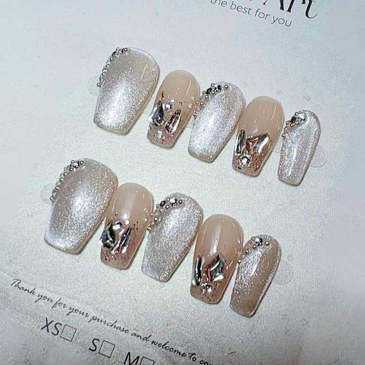 Elegant French Tip Press-On Nails Kalsten