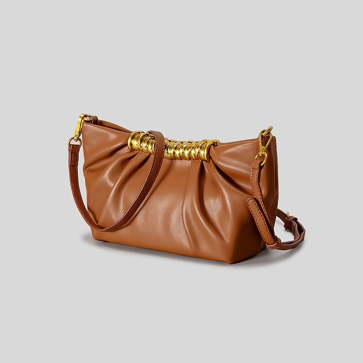 Elegant Leather Folded Clutch