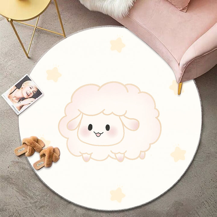 Emoji-Themed Circular Area Rug Kalsten