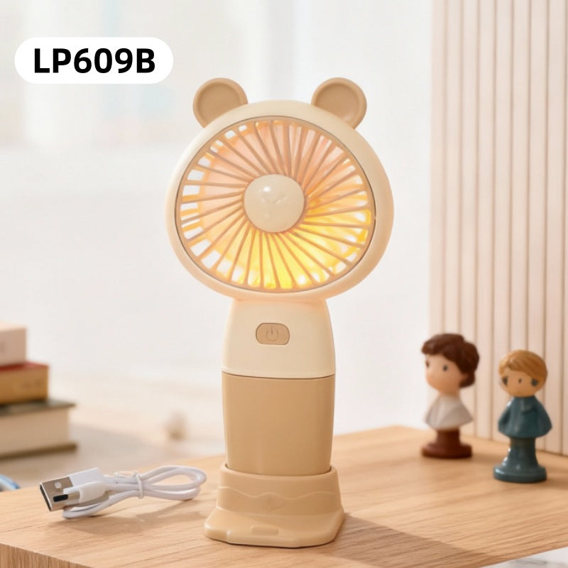 Ladies Portable Handheld Fan with Animal Design Kalsten