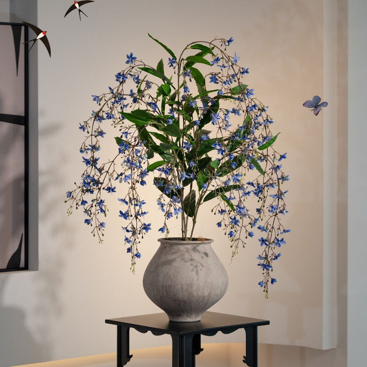 Lifelike Artificial Floral Arrangement in Decorative Pot