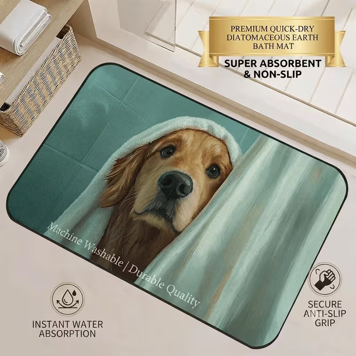 Quick-Dry Diatomaceous Earth Bath Mat Kalsten
