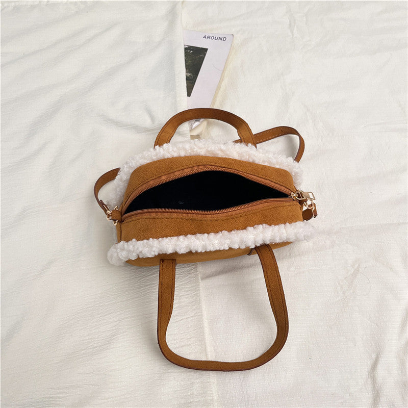 Cozy Faux Suede Handbag