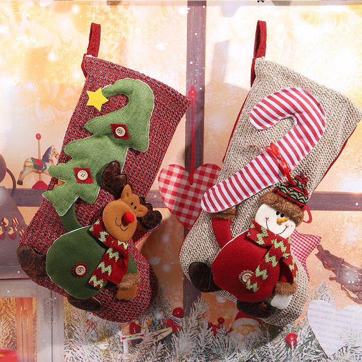 Christmas stocking with festive Gnome motif Kalsten