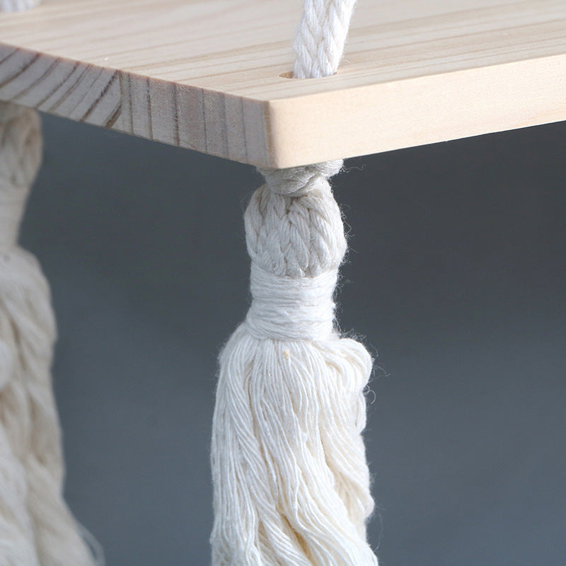 Hanging Wooden Shelf Kalsten