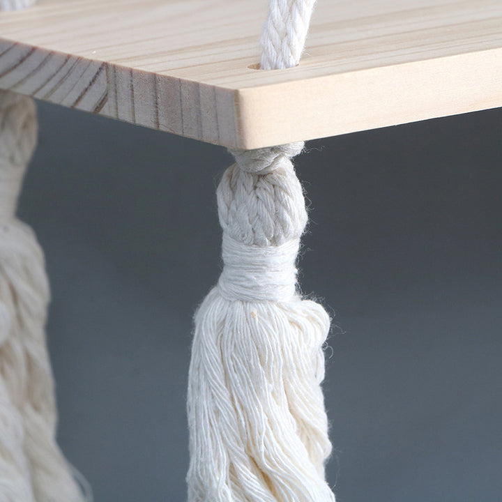 Hanging Wooden Shelf Kalsten