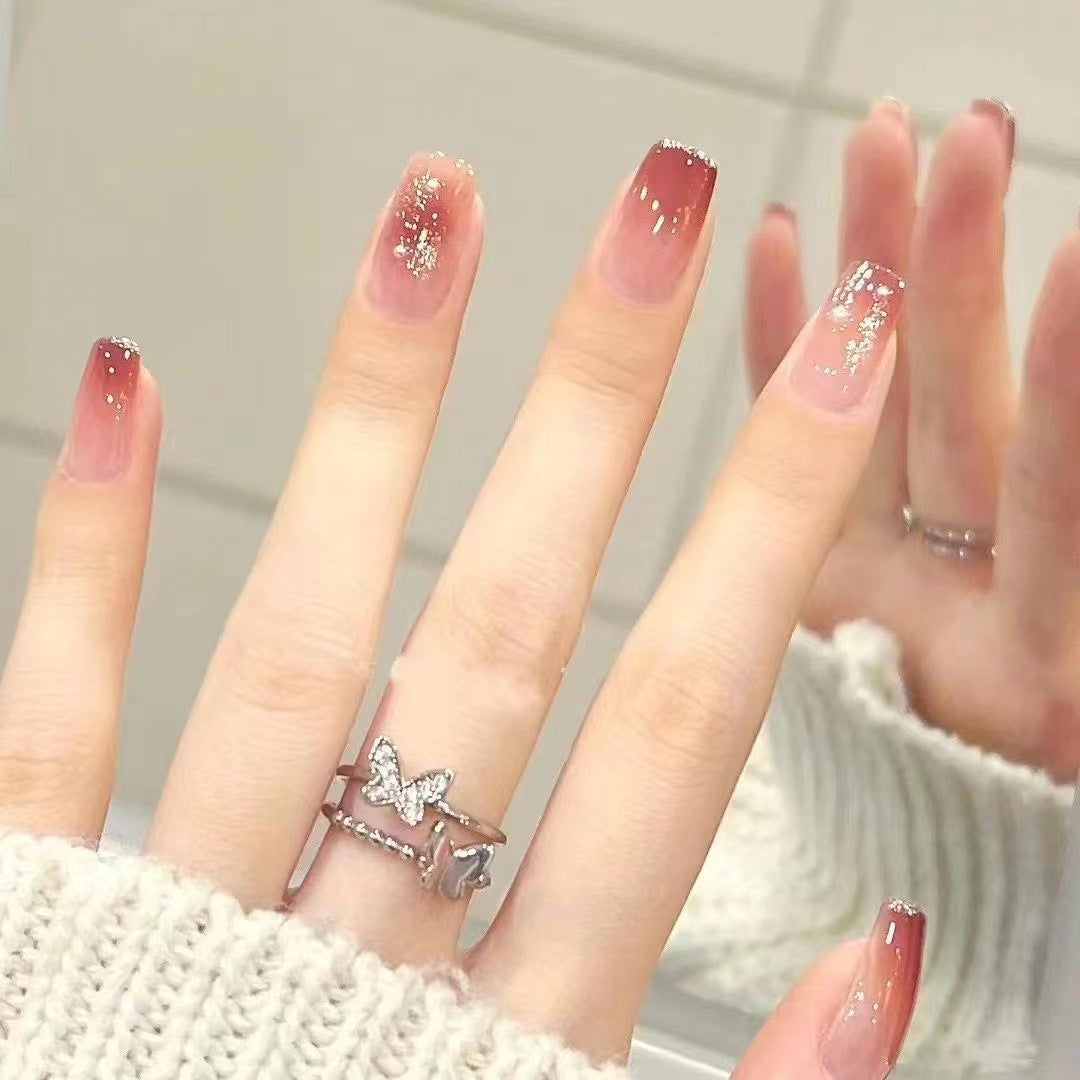 Glamorous Glitter Ombre Press-On Nail Set