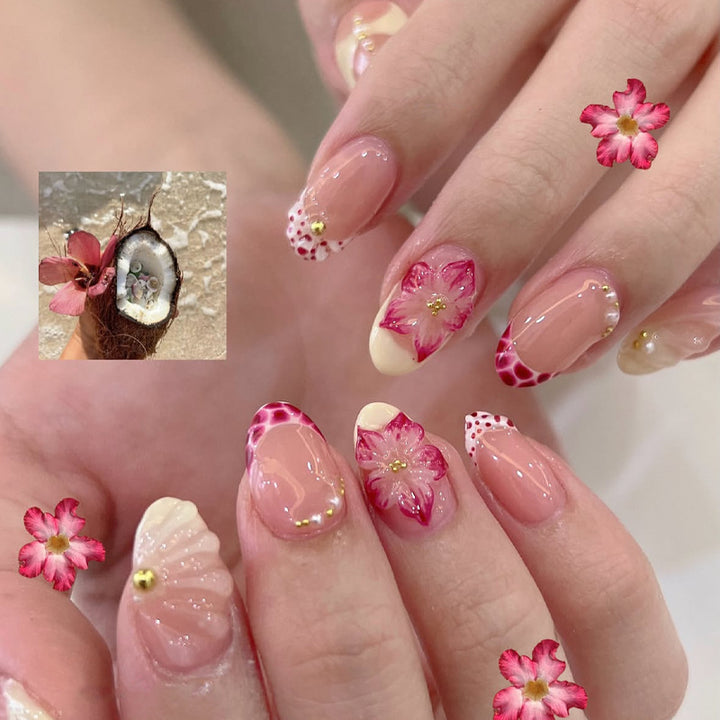 Floral Design Premium Press-On Nail Tips Kalsten
