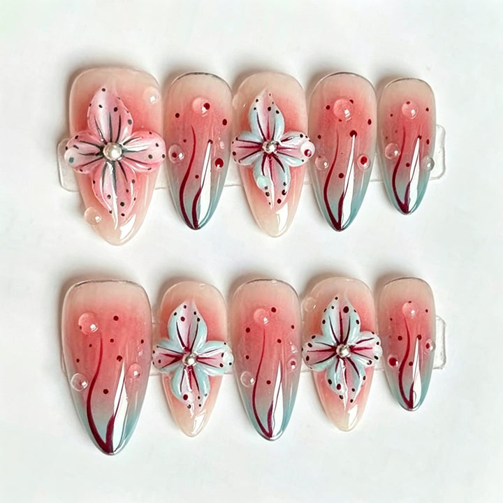 Artistic Floral Design Press-On Nails Kalsten 1790636524