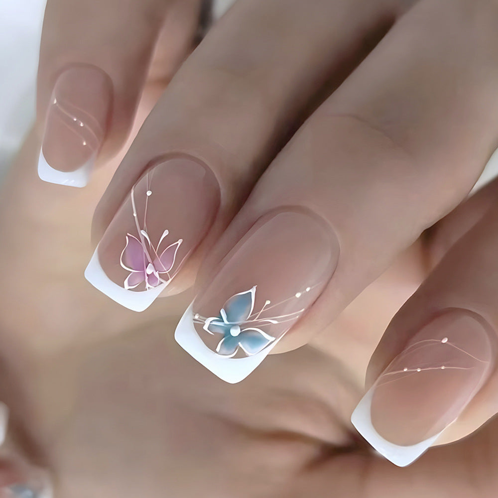 Elegant Floral Design Nail Art Set Kalsten