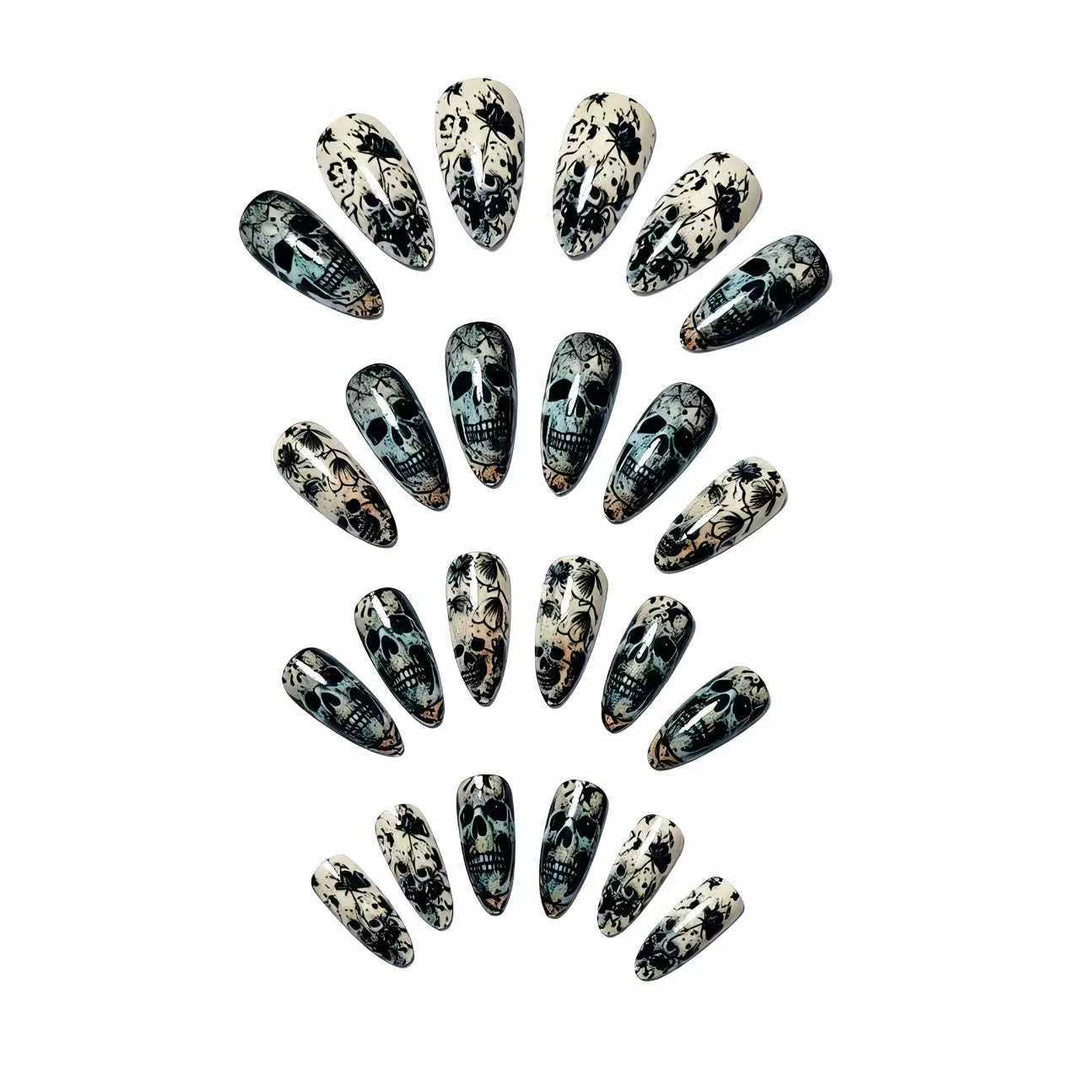 Art Nails in Creative Skull Design Kalsten