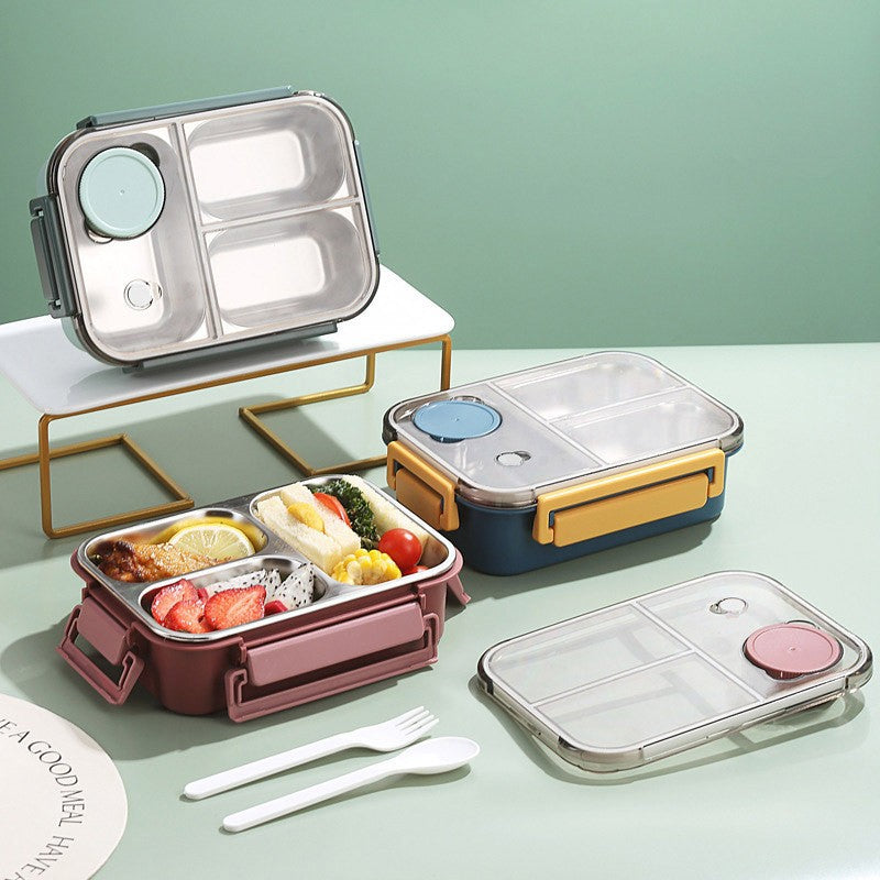 Stainless Steel Bento Box with Leak-Proof Lid