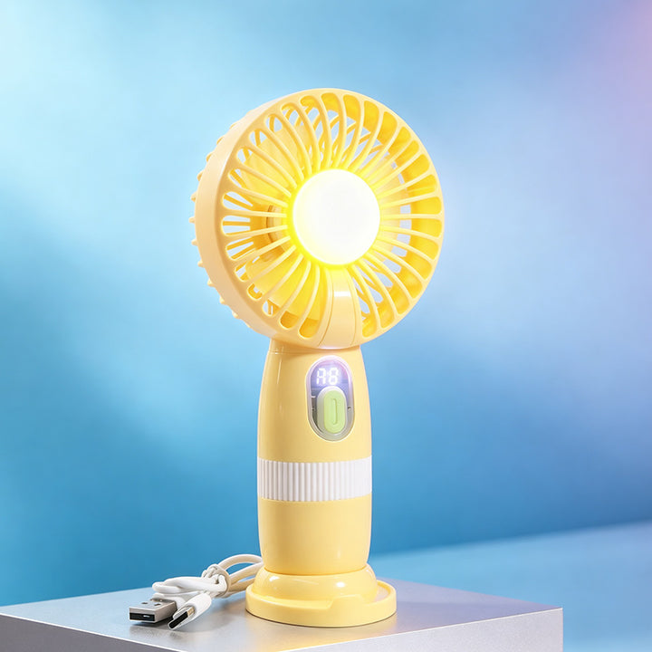 Women's portable mini fan with built-in LED light Kalsten