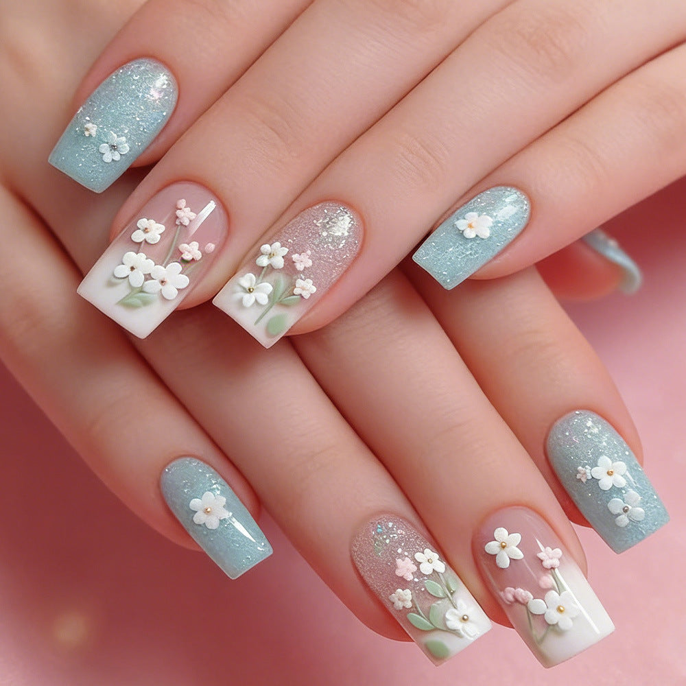 Floral Garden Press-On Nail Art Kalsten
