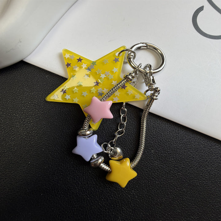 Star-Themed Charm Keychain Kalsten