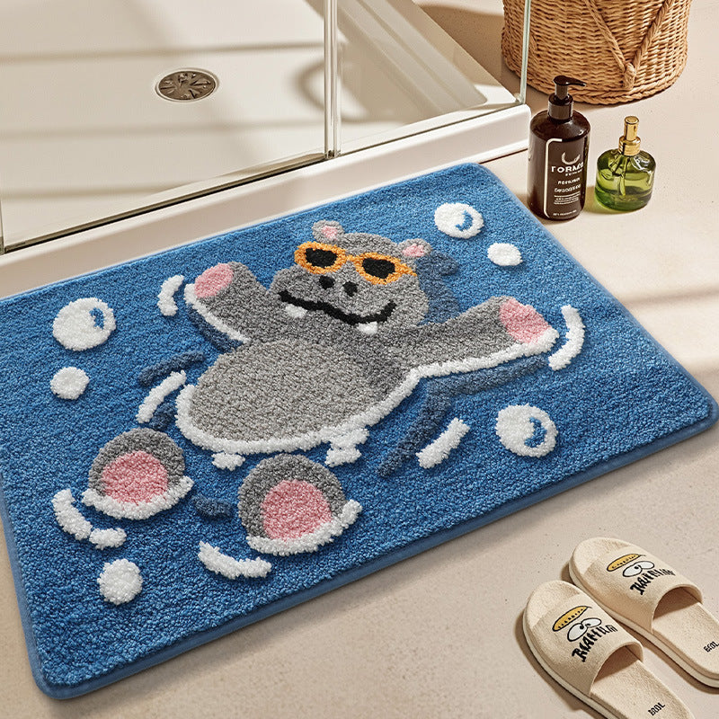 Plush Bunny-Themed Bath Mat Kalsten