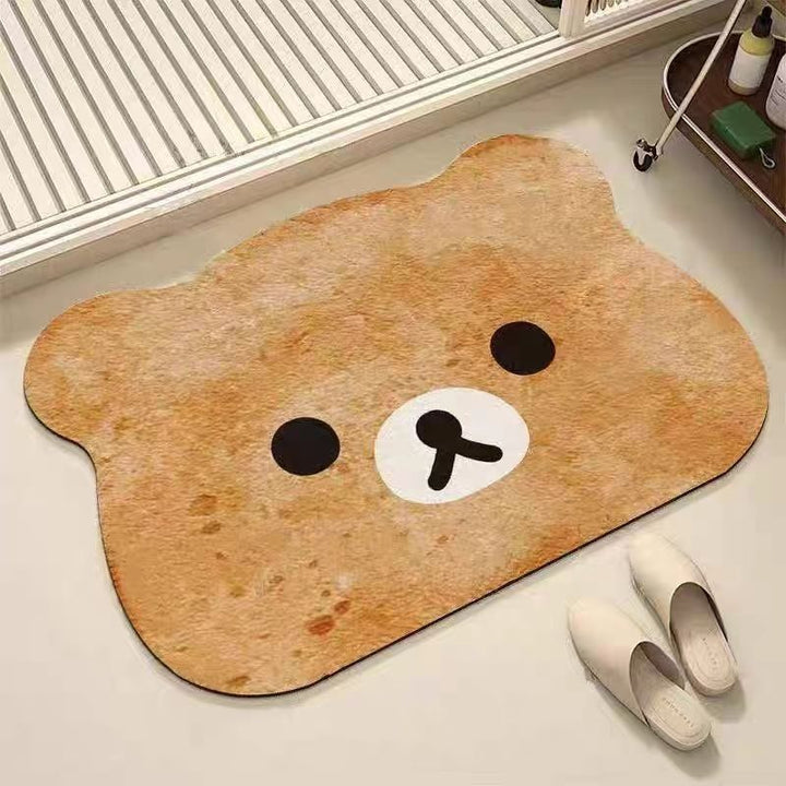 Cute Bear-Shaped Bath Mat