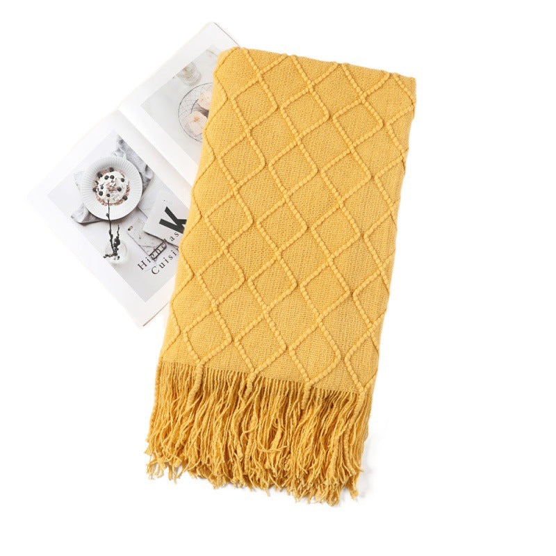 Cozy Textured Throw Blanket
