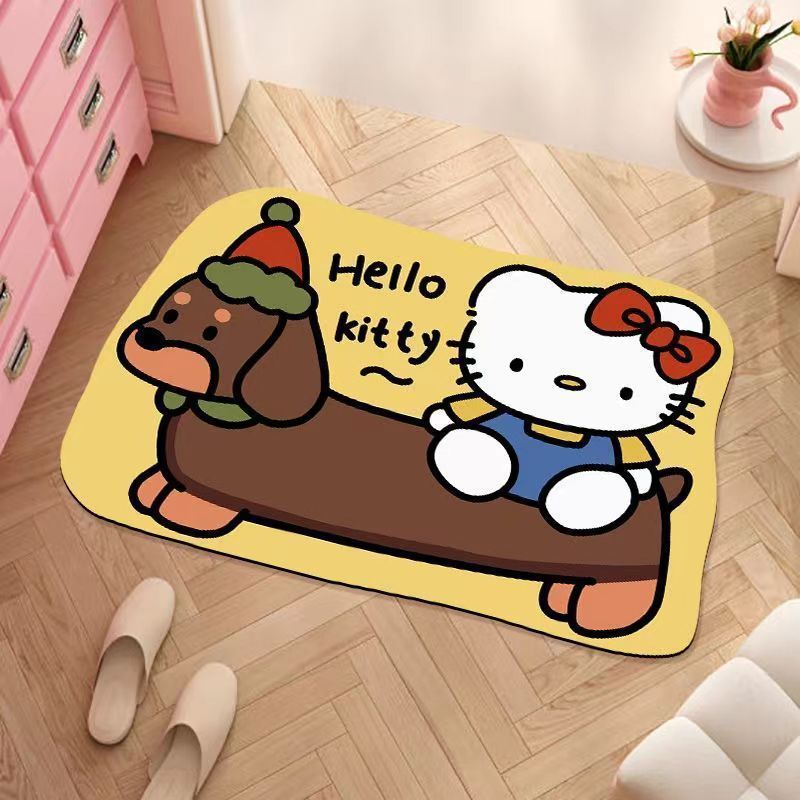 Cute Cartoon-Themed Plush Bath Mat