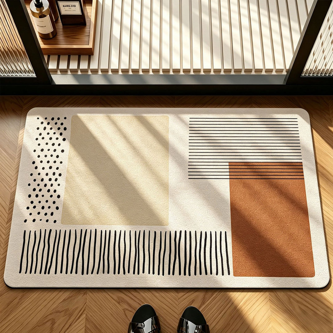 Abstract Geometric Design Bath Mat Kalsten