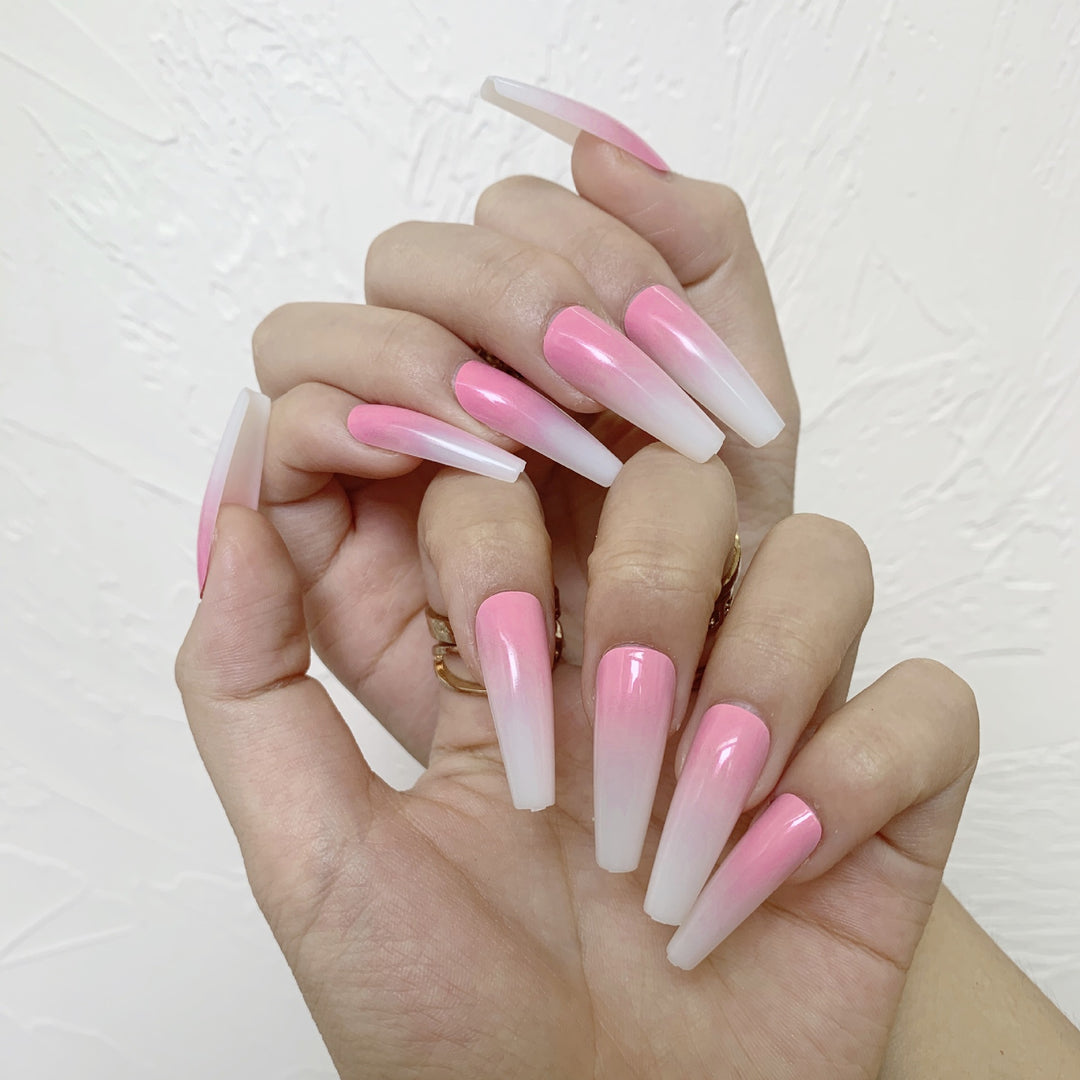 Nail set with stylish ombre design Kalsten