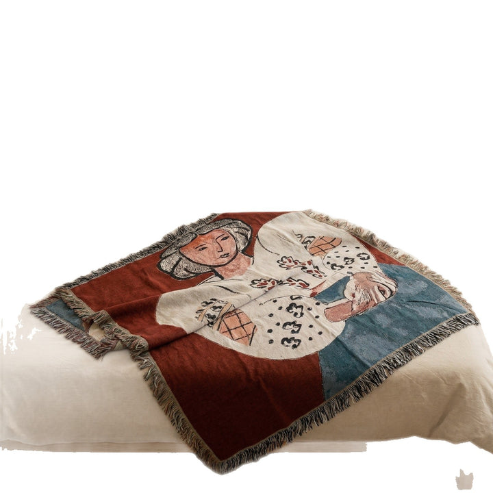 Artistic Woven Tapestry Throw