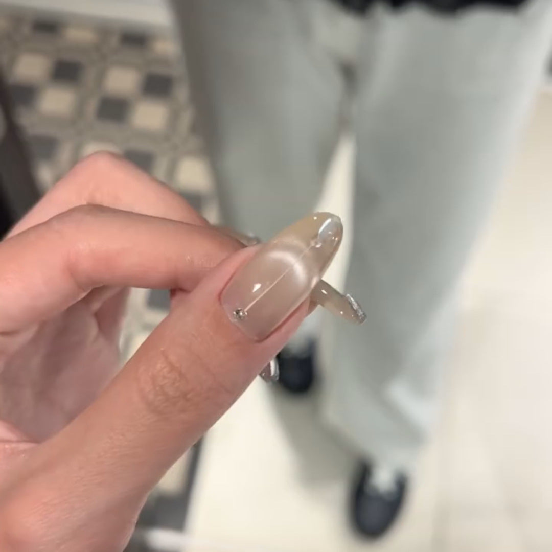 Artificial Nail Set with Elegant French Style Kalsten