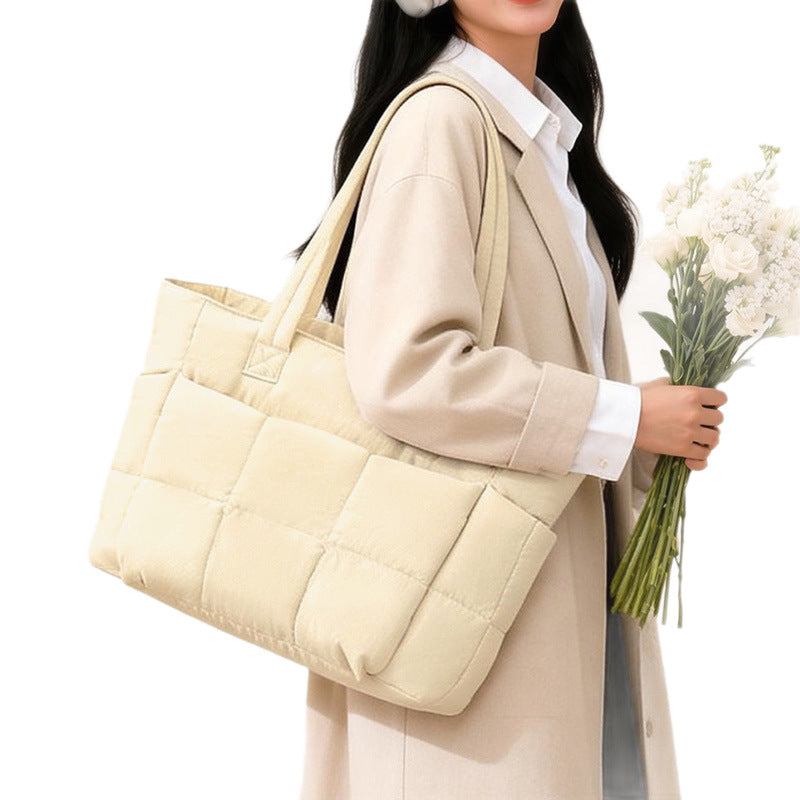 Quilted Multi-Pocket Tote Kalsten