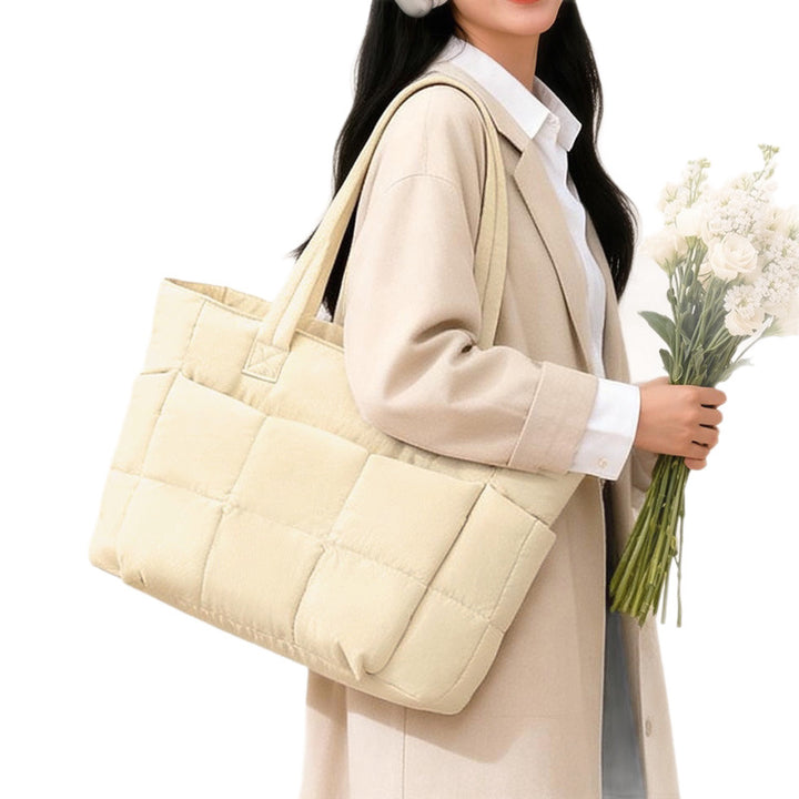 Quilted Multi-Pocket Tote Kalsten