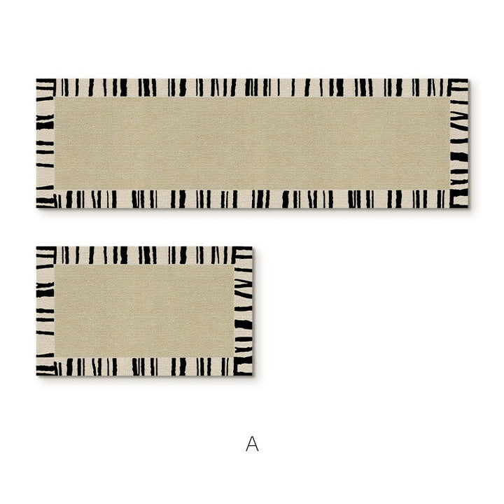 Elegant Textured Area Runner Mat