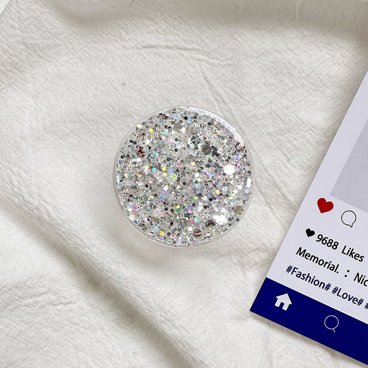 Sparkly Resin Phone Holder And Stand With Full Rotation Base