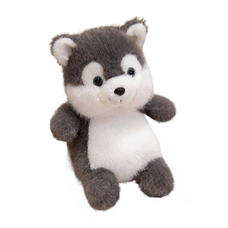 Plush Sitting Husky Comforter with Ultra-Soft Faux Fur and Embroidered Features Kalsten